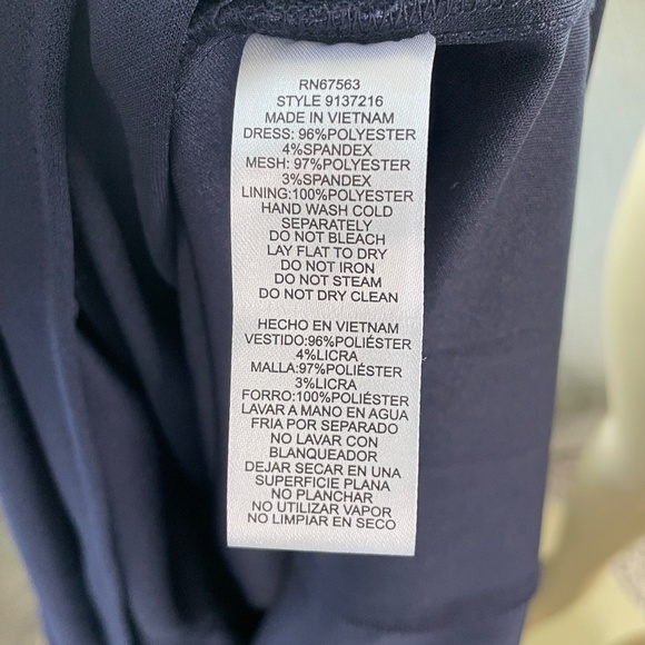 S.L.Fashions Long V-Neck Sleeveless Fit and Flare Dress Sequin with Slit NWT 18 - Picture 6 of 15